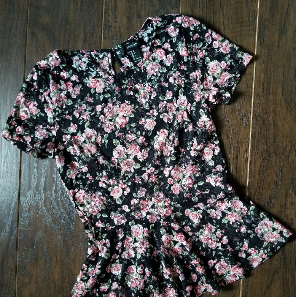 Sheer floral top